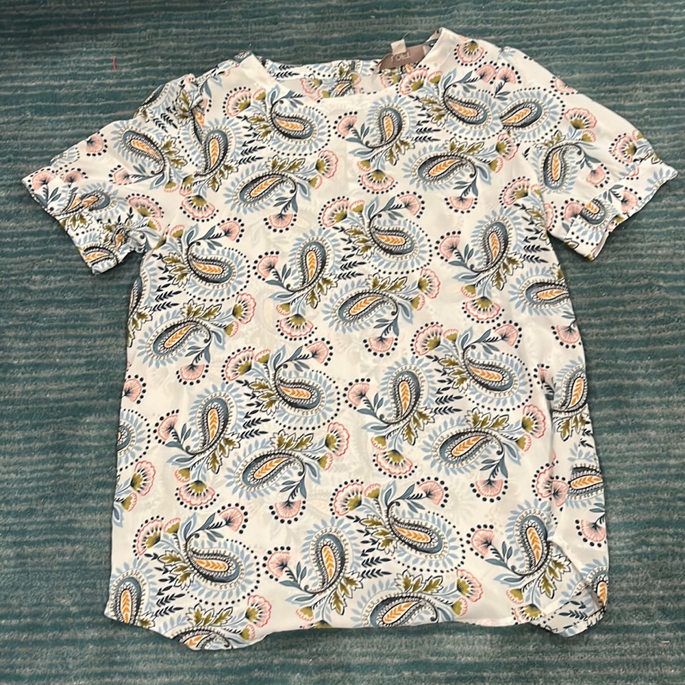 Loft paisley T-shirt blouse.
